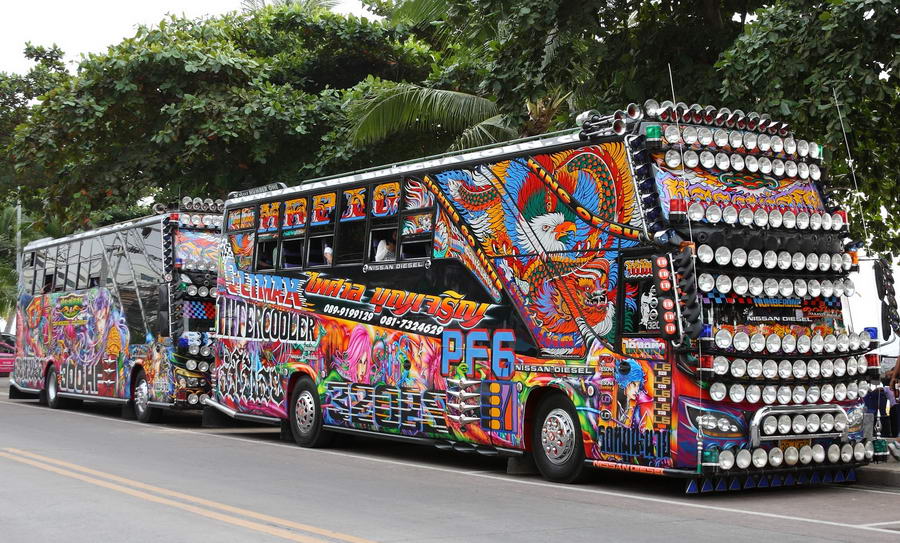 L' autocar en Thaïlande