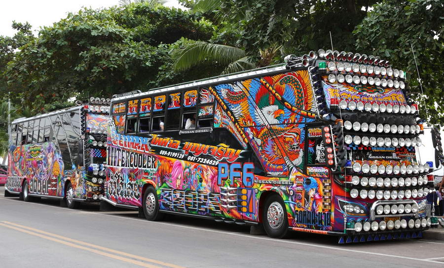 L' autocar en Thaïlande