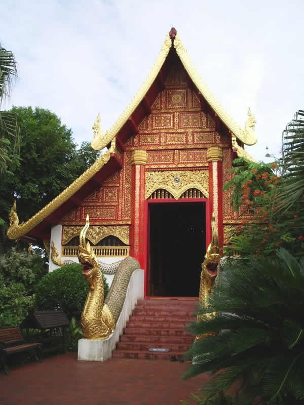 Le temple de Wat Phra Kaeo à Chiang Rai, où le Bouddha d'émeraude fut découvert.
